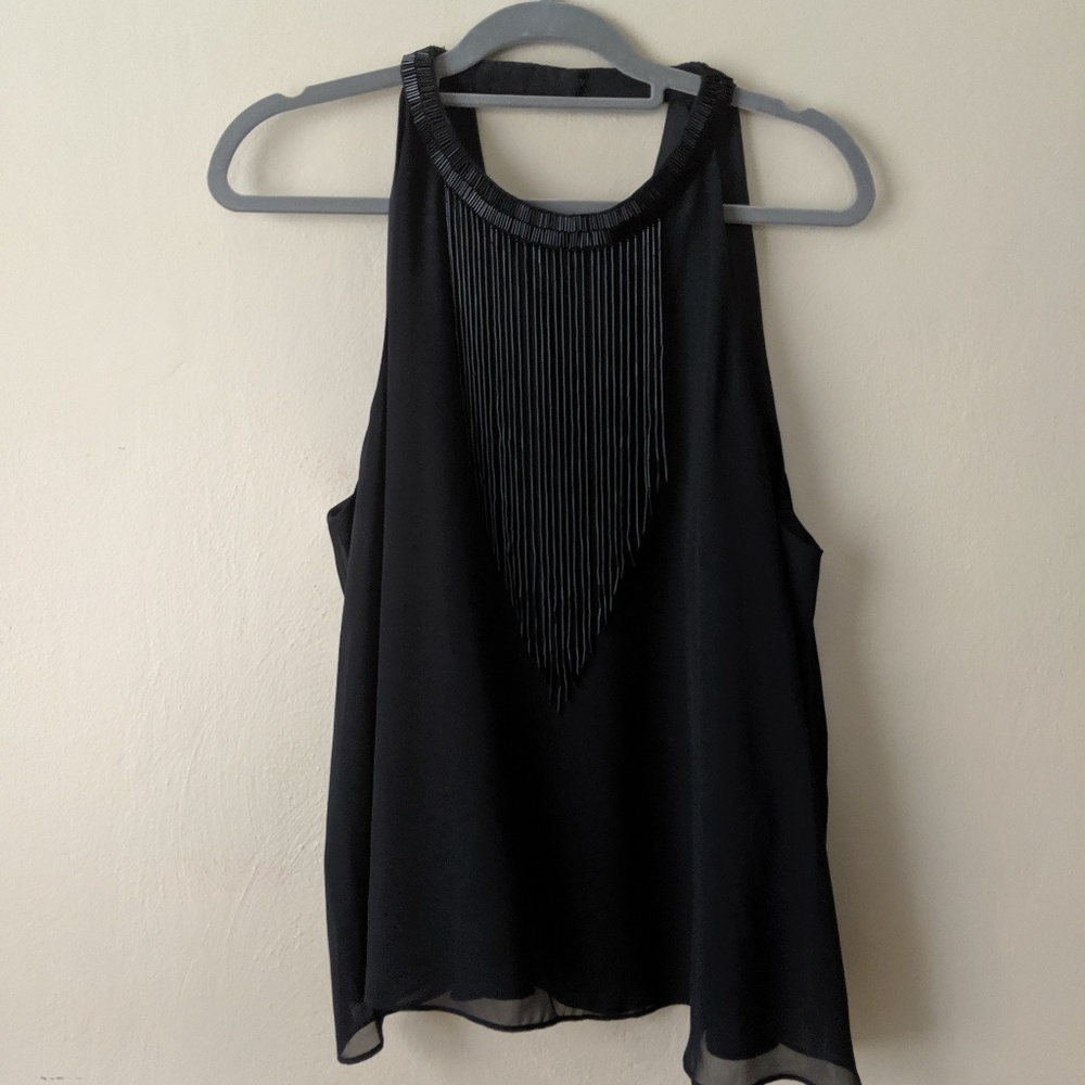 Beaded fringe tank